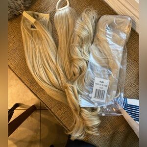 Lot of 4 Pretty Party Blond extensions - Ruby x 2, SOULe, Lucy